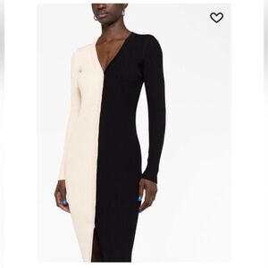 Shoko colour-block ribbed-knit dress